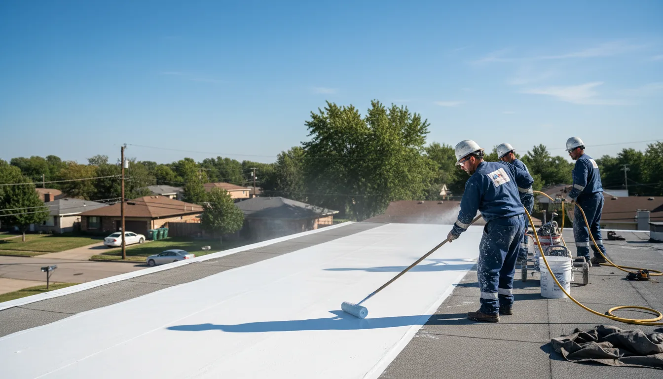 Commercial roof coating in Niagara University, NY near me